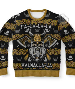 Valhalla Viking Ugly Christmas 3D Sweater