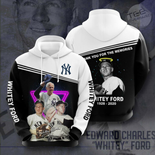 Whitey Ford New York Yankees 3D Hoodie 02