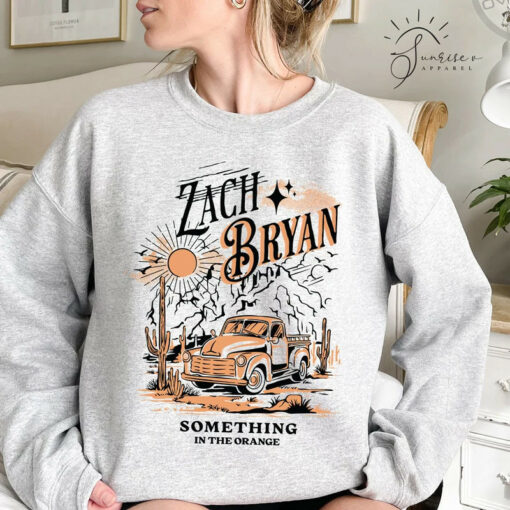 Zach Bryan Oversized Sweatshirt Gray