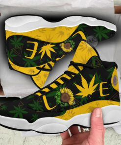 cannabis weed sunflower love sneakers j13 gift for hippie fan cannabis psychedelic marijuana lover s