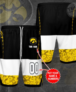iowa hawkeyes 3d jersey shorts