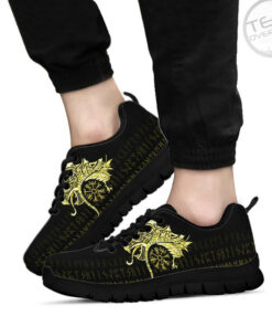 sneakers fenrir raven and vegvisir tattoo yellow a31